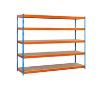 Simonrack Simonforte Estantería para cargas pesadas Chipboard (Al x An x Pr: 300 x 150 x 75 cm, Capacidad de carga por balda: 600 kg, Número de...