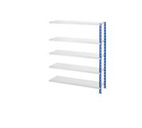 Estantería ensamblable amplia eurokraft basic, P 400 mm, con baldas de chapa de acero