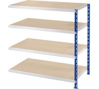 Estantería ensamblable amplia eurokraft basic, P 800 mm, con baldas de aglomerado