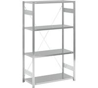 Estantería ensamblable con balda, galvanizada eurokraft pro, por un lado