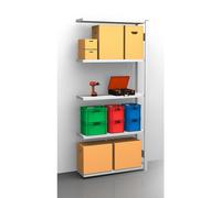 Estantería ensamblable con balda, galvanizada eurokraft pro, por un lado