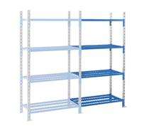 Estantería ensamblable con baldas de rejilla Manorga, altura de estantería 1996 mm, anchura de balda 960 mm