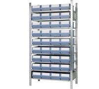 Estantería ensamblable con cajas eurokraft pro, altura 2000 mm