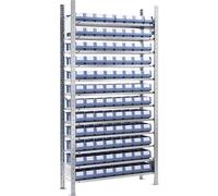 Estantería ensamblable con cajas eurokraft pro, altura 2000 mm