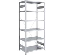 Estantería ensamblable, construcción ligera eurokraft pro, de un solo lado