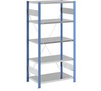 Estantería ensamblable, construcción ligera eurokraft pro, de un solo lado