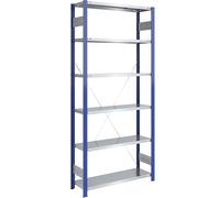 Estantería ensamblable, construcción ligera eurokraft pro, de un solo lado