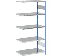 Estantería ensamblable, construcción ligera eurokraft pro, de un solo lado