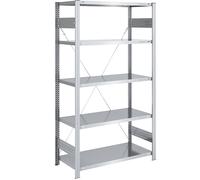 Estantería ensamblable, construcción ligera eurokraft pro, de un solo lado