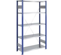 Estantería ensamblable, construcción ligera eurokraft pro, de un solo lado