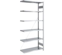 Estantería ensamblable, construcción ligera eurokraft pro, de un solo lado