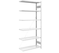 Estantería ensamblable, construcción ligera eurokraft pro, de un solo lado