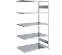 Estantería ensamblable, construcción ligera eurokraft pro, de un solo lado