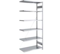 Estantería ensamblable, construcción ligera eurokraft pro, de un solo lado