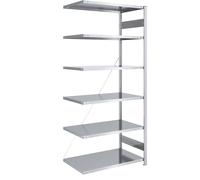 Estantería ensamblable, construcción ligera eurokraft pro, de un solo lado