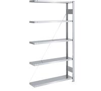 Estantería ensamblable, construcción ligera eurokraft pro, de un solo lado