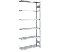 Estantería ensamblable, construcción ligera eurokraft pro, de un solo lado