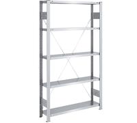 Estantería ensamblable, construcción ligera eurokraft pro, de un solo lado