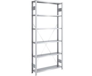 Estantería ensamblable, construcción ligera eurokraft pro, de un solo lado