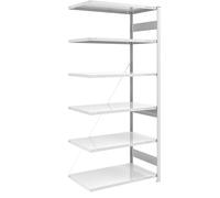 Estantería ensamblable, construcción semipesada eurokraft pro, de un solo lado