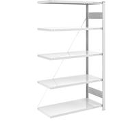 Estantería ensamblable, construcción semipesada eurokraft pro, de un solo lado