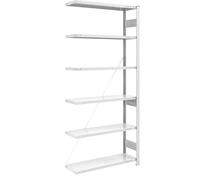 Estantería ensamblable de almacén, galvanizada, construcción semipesada eurokraft pro, altura de estantería 2000 mm