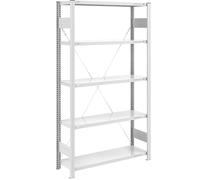 Estantería ensamblable de almacén, galvanizada, construcción semipesada eurokraft pro, altura de estantería 2000 mm