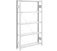 Estantería ensamblable de almacén, galvanizada, construcción semipesada eurokraft pro, altura de estantería 2000 mm