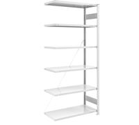 Estantería ensamblable de almacén, postes azules, baldas galvanizadas eurokraft pro, HxA 2000 x 1000 mm