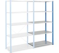 Estantería ensamblable de montaje rápido para cargas pesadas Manorga, A x P de balda 1250 x 400 mm, carga por balda 225 kg