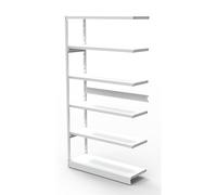 Estantería ensamblable de oficina, sin pared posterior altura de estantería 1900 mm