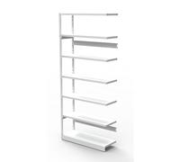 Estantería ensamblable de oficina, sin pared posterior altura de estantería 2250 mm