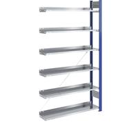 Estantería ensamblable para archivadores hofe, por un lado, altura 2000 mm