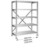 Estantería ensamblable para industria y almacén h 1920 mm, anchura de balda 800 mm, 5 baldas