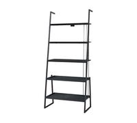 Estantería escalera storfjord de 5 niveles 184x80x40cm - negro [en.casa]