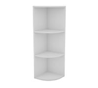 Estantería esquinera baja 3 niveles salón, almacenamiento comedor plea 29x92x29 cm