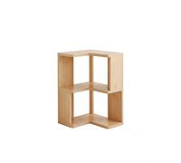 Estantería esquinera de madera maciza de varios niveles, estante de almacenamiento que ahorra espacio para sala de estar, dormitorio, oficina, perfecto para organizar juguetes y libros de cuentos