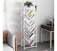Estantería esquinera, estantería Ironck, estantería con almacenamiento, estante pequeño para libros para espacios pequeños, estante de libros para niños, estantería esquinera pequeña, adecuada para