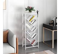 Estantería esquinera, estantería Ironck, estantería con almacenamiento, estante pequeño para libros para espacios pequeños, estante de libros para niños, estantería esquinera pequeña, adecuada para