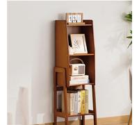 Estantería esquinera multifuncional de bambú de 3/4/5 niveles para almacenamiento en el hogar y la oficina, estantería elegante para sala de estar y estudio, diseño que ahorra espacio