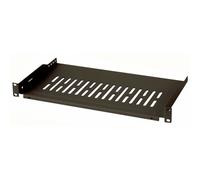 Estantería Estante Fijo para Rack 19" Profundidad 25cm Negro i-Case TRAY-250BK