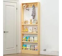 Estantería Estrecha Detrás De La Puerta, Organizador De Libros De 3 O 4 Niveles, Ideal For Montar En La Pared, Ideal For Dormitorio, Sala De Estar(120 * 10 * 175cm/47.2 * 3.9 * 68.9in)