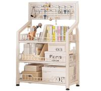 Estantería estrecha para libros, ahorra espacio detrás de la puerta, con estantes abiertos, organizador de almacenamiento para juguetes y libros, 60 cm x 27 cm x 107 cm