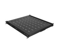 Estantería extraíble Lanberg AK-1021-B para rack 19" 1U acero negro 35 kg