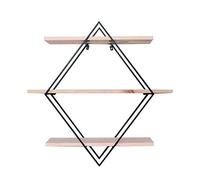 Estantería flotante de pared de 3 niveles, estantería de pared para sala de estar, estantes flotantes de hierro/madera, estilo vintage, estante para condimentos de cocina retro, soporte negro de 80 x