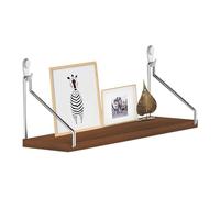 Estantería flotante para libros, estante flotante de almacenamiento de pared, estantes de madera, decoración de pared sin taladrar para baño, sala de estar, plantas, cocina