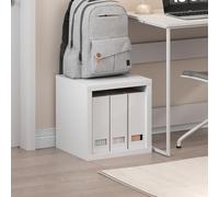Estantería Furinno Cubicle apilable, organizadora de Almacenamiento en Forma de Cubo con Parte Trasera Abierta, Extra Gruesa, 40 x 40 x 37 cm, para Sala de Estar, Dormitorio y Oficina en casa, Blanco
