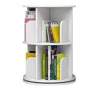 Estantería giratoria de 360° de 2/3/4/5/6 niveles, estantería redonda blanca con soporte para sala de estar y dormitorio, estante de almacenamiento que ahorra espacio (40 x 66 cm)