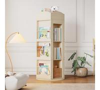 Estantería giratoria de 360°, estantería de pie, estantería para libros de imágenes, multifuncional