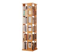 Estantería Giratoria De 6 Estantes Librería De Pie Organizador De Almacenamiento Estantes Estante De Exhibición con Diseño Hueco Completo (Color : A, S : 46x46x182cm)